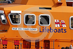 Life Boat of the RNLI, Rnli Sybil Mullen glover Plymouth Devon UK