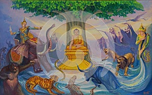 Life of Buddha painting