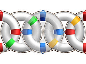 Life buoy horizontal pattern