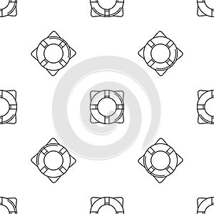 Life buoy pattern seamless vector