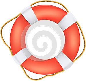 Life buoy preserver with rope