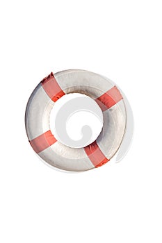 Life buoy on white isolate