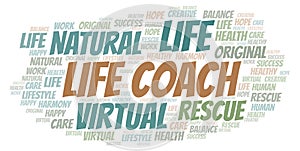 Life Coach word cloud
