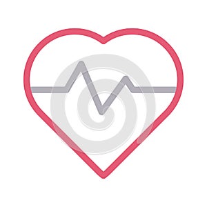 Life colour line vector icon