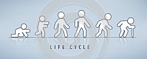 Life cycle and aging process on grey