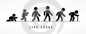 Life cycle and aging process on white