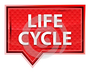 Life Cycle misty rose pink banner button