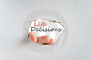 Life Decisions Concept