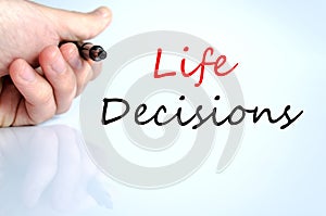 Life Decisions Concept