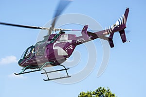 Life flight helicopter