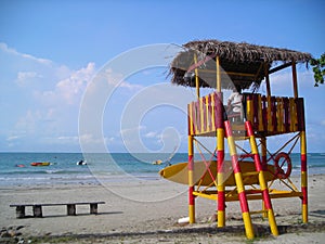 Life Guard Post At Beach