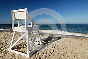 Life guard seat at perfect beach