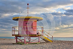 Life guard station on South Beach