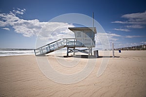 Life Guard Tower on Windy Afternoon