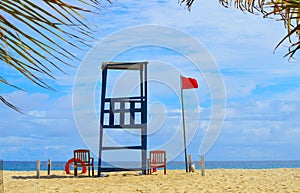 Life guards station on Boa Vista beach