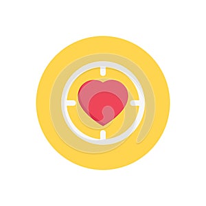 Life vector flat colour icon