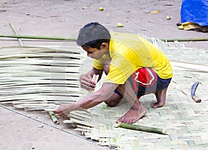 The life of the inhabitants of the Philippine fishing village