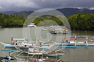 The life of the inhabitants of the Philippine fishing village