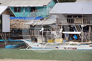 The life of the inhabitants of the Philippine fishing village