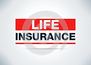 Life Insurance Abstract Flat Background Design Illustration photo