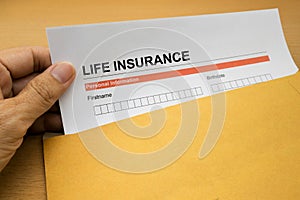Life Insurance application form