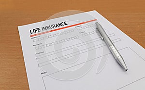 Life Insurance application form