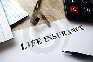 Life insurance document