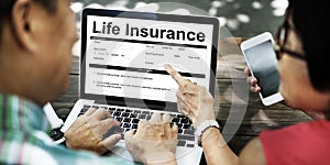 Life Insurance Policy Terms of Use Concept