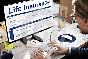 Life Insurance Policy Terms of Use Concept