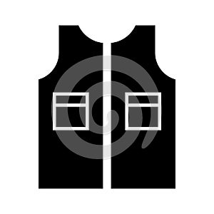 Life jacket  icon or logo isolated sign symbol vector illustration