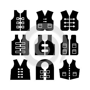 Life jacket  icon or logo isolated sign symbol vector illustration