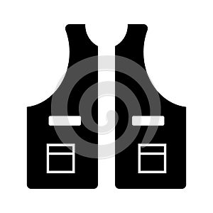 Life jacket  icon or logo isolated sign symbol vector illustration