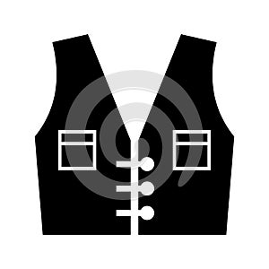 Life jacket  icon or logo isolated sign symbol vector illustration