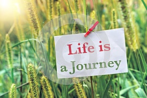 Life is a Journey