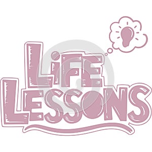 Life Lessons Learned Idea Graphic photo