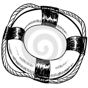 Life preserver drawing