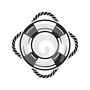 Life preserver ring icon