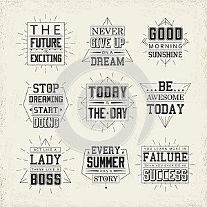 Life quotes set