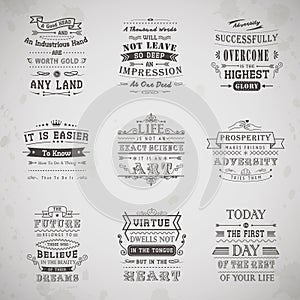 Life quotes set