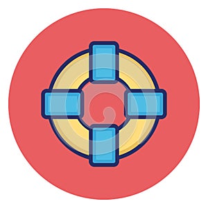 Life rescue, lifebuoy Vector Icon which can easily edit