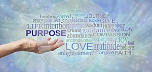 Life`s Purpose Word Tag Cloud