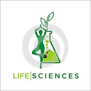Life science, meditation logo