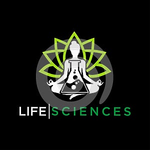 Life science, meditation logo