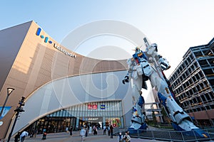 Life-size Gundam robot at Lalaport shopping center