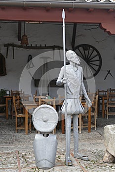 Life sized sculpture of Don Quixote de la Mancha photo