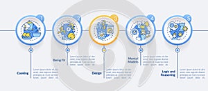 Life skills circle infographic template