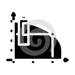 life span battery glyph icon vector illustration