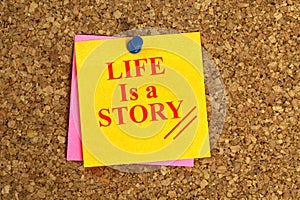 Life is a story heading