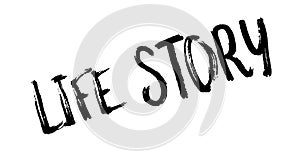 Life Story rubber stamp