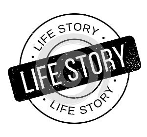 Life Story rubber stamp